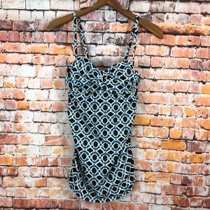 Lands End tankini top Nikons blend size 6